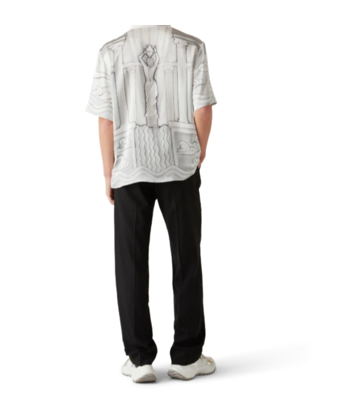 Casablanca Short-sleeved Shirt In White