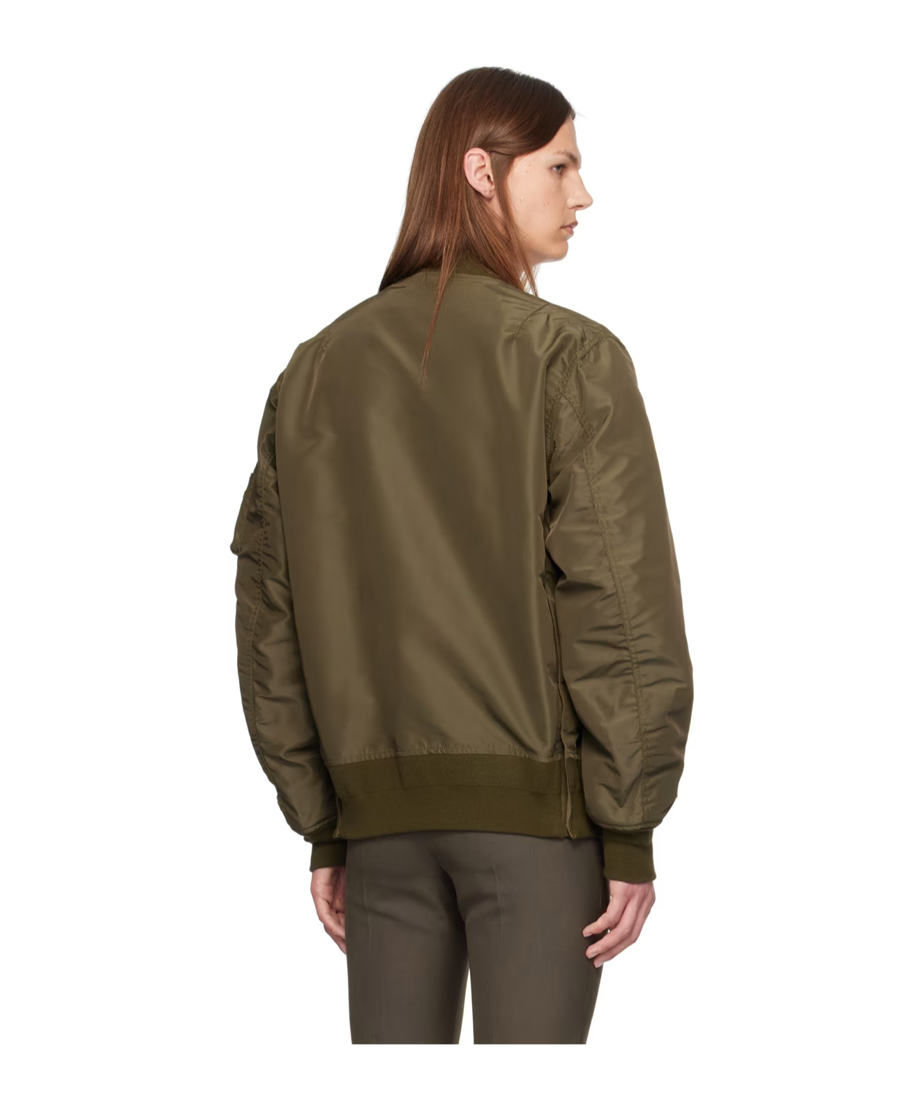 Shop Sacai Two-way Zipper Casual Jacket In Brown