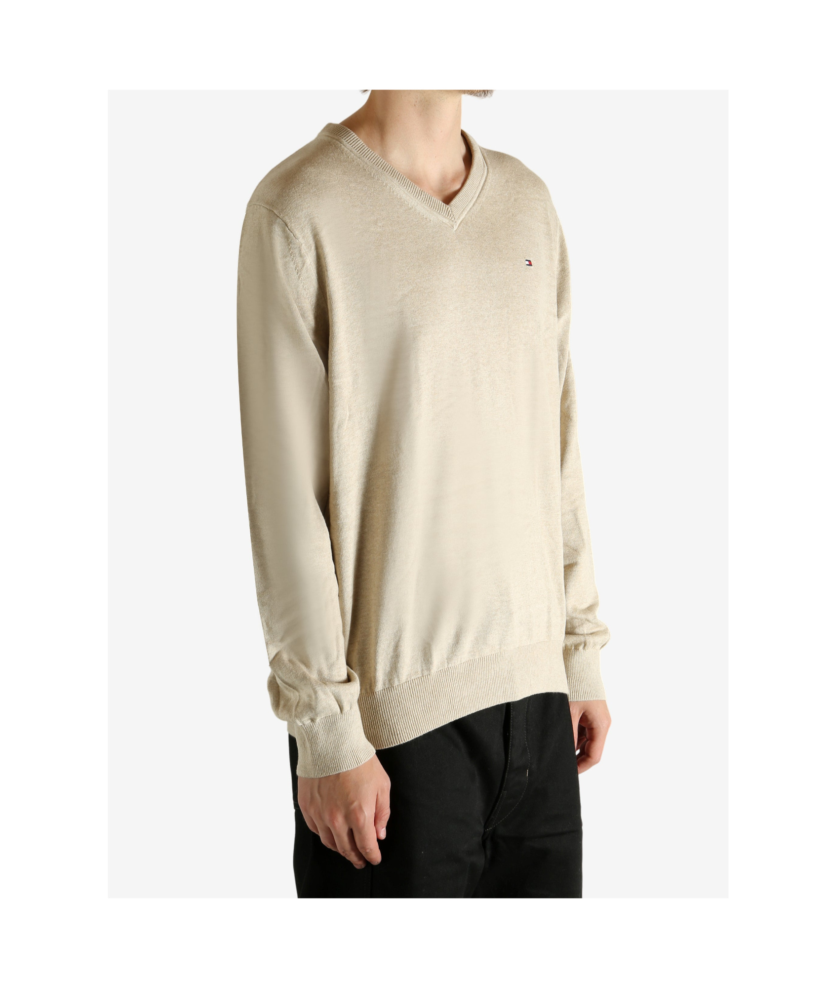 Tommy Hilfiger M Syracuse Vneck Sweater In Gold