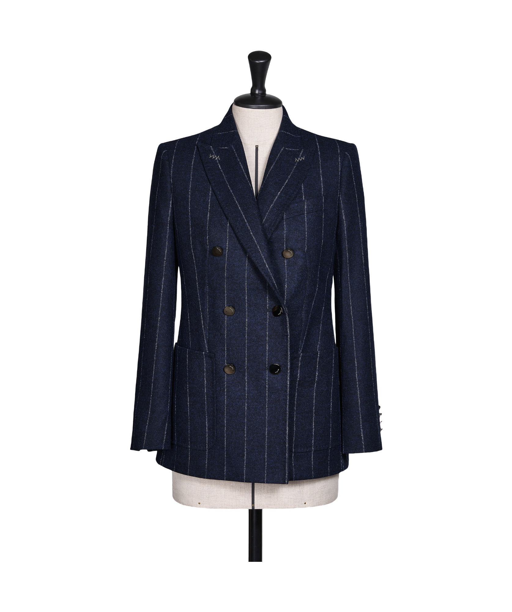 Max Mara Long-sleeved Suit Jacket In Blue