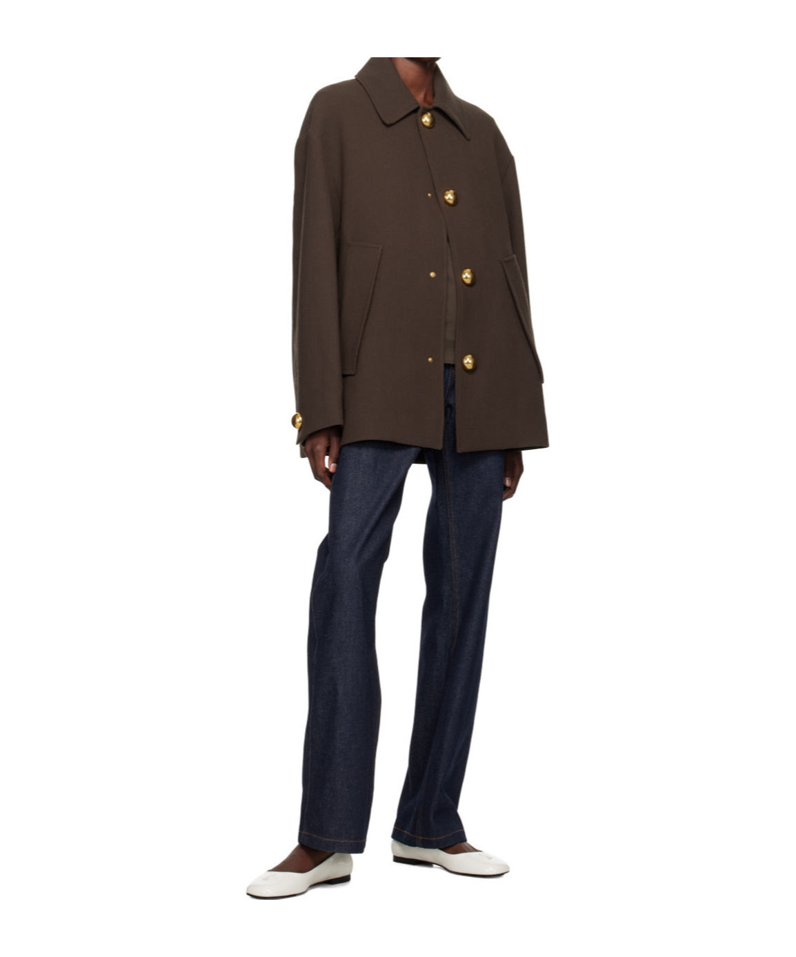 Ami Alexandre Mattiussi Long-sleeved Coat In Black