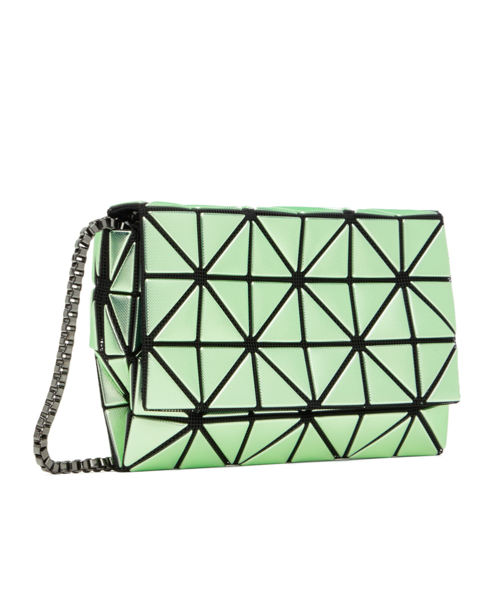 Bao Bao Issey Miyake Green Platinum Coffret Shoulder Bag In Green