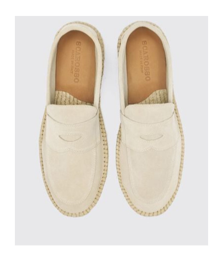 Scarosso Diego Suede Espadrilles In Neutrals