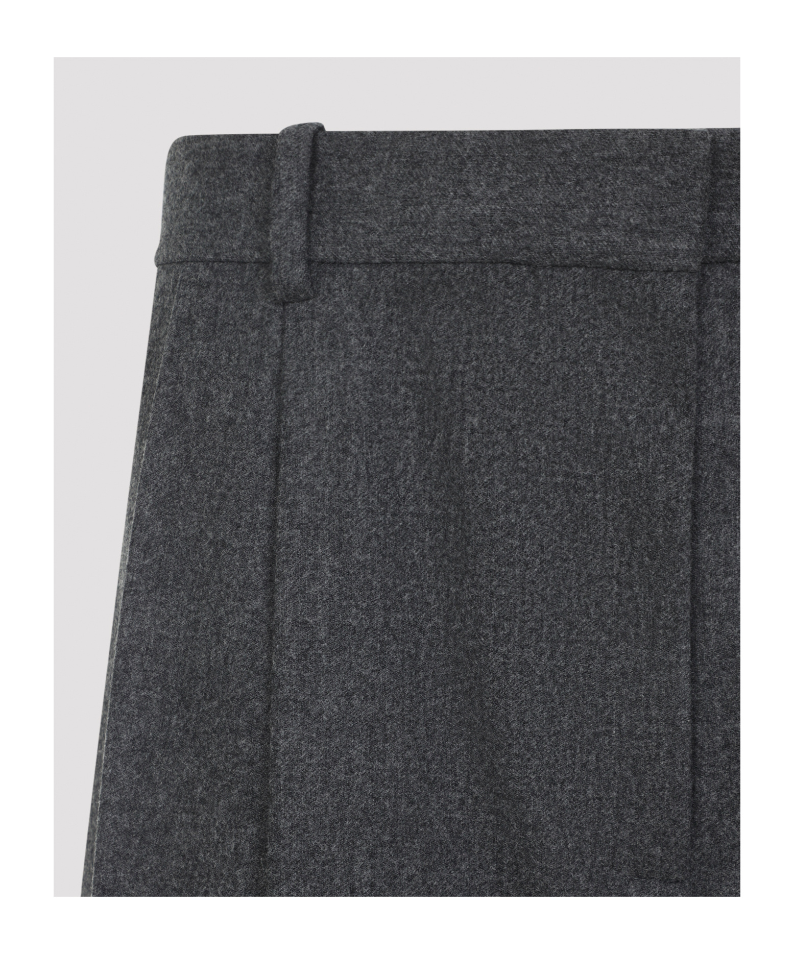 Khaite Wool Straight-leg Trousers In Gray