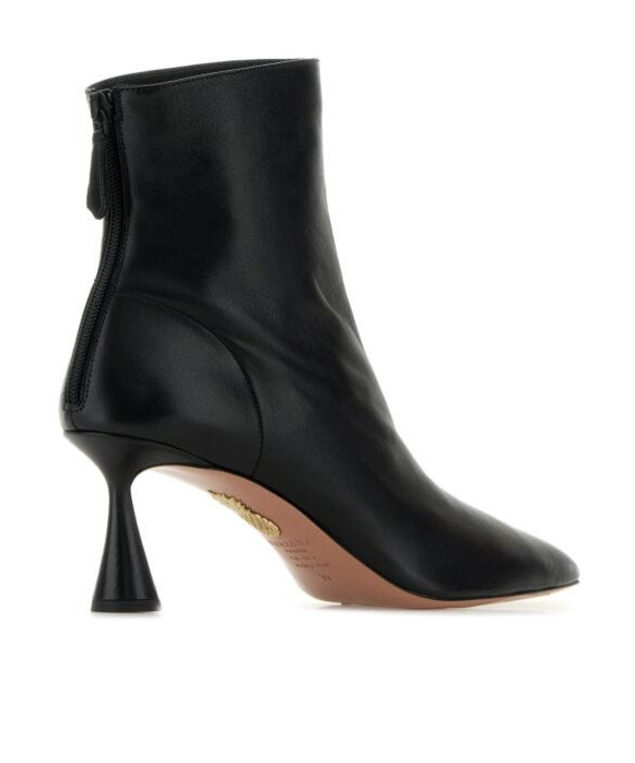 AQUAZZURA BACK-ZIP SHORT BOOTS