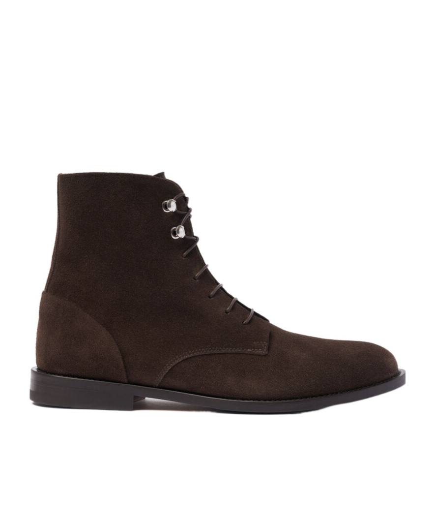 Scarosso Eva Laced Boots In Brown
