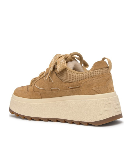 Ash Movie Calf Suede Camel/eggnug In Neutral