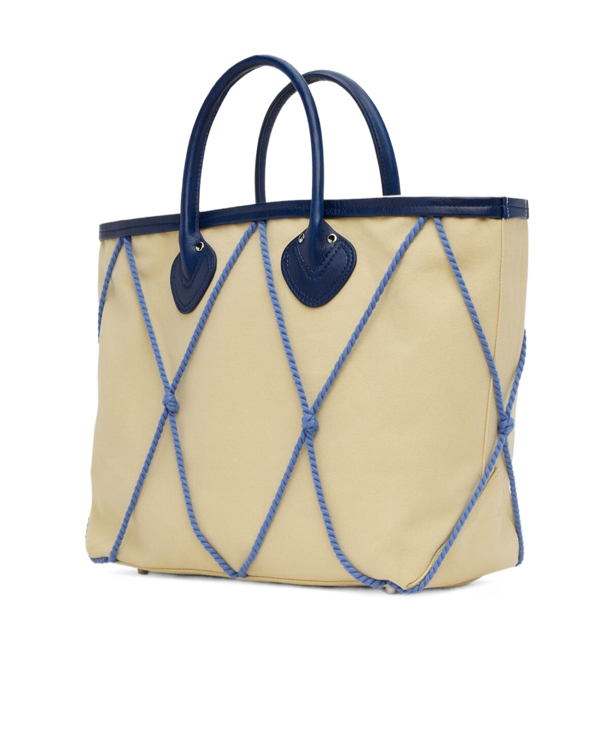Bode Double-handle Handbag In Nude