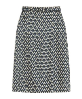 Shop Valentino Toute La V Midi Skirt In Black