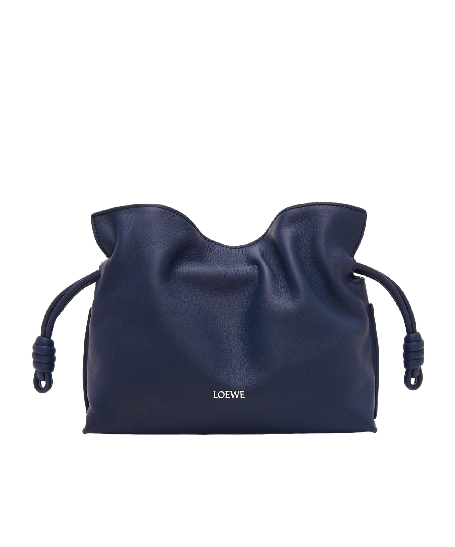 Shop Loewe Mini Flamenco Clutch In Nappa Calfskin In Blue