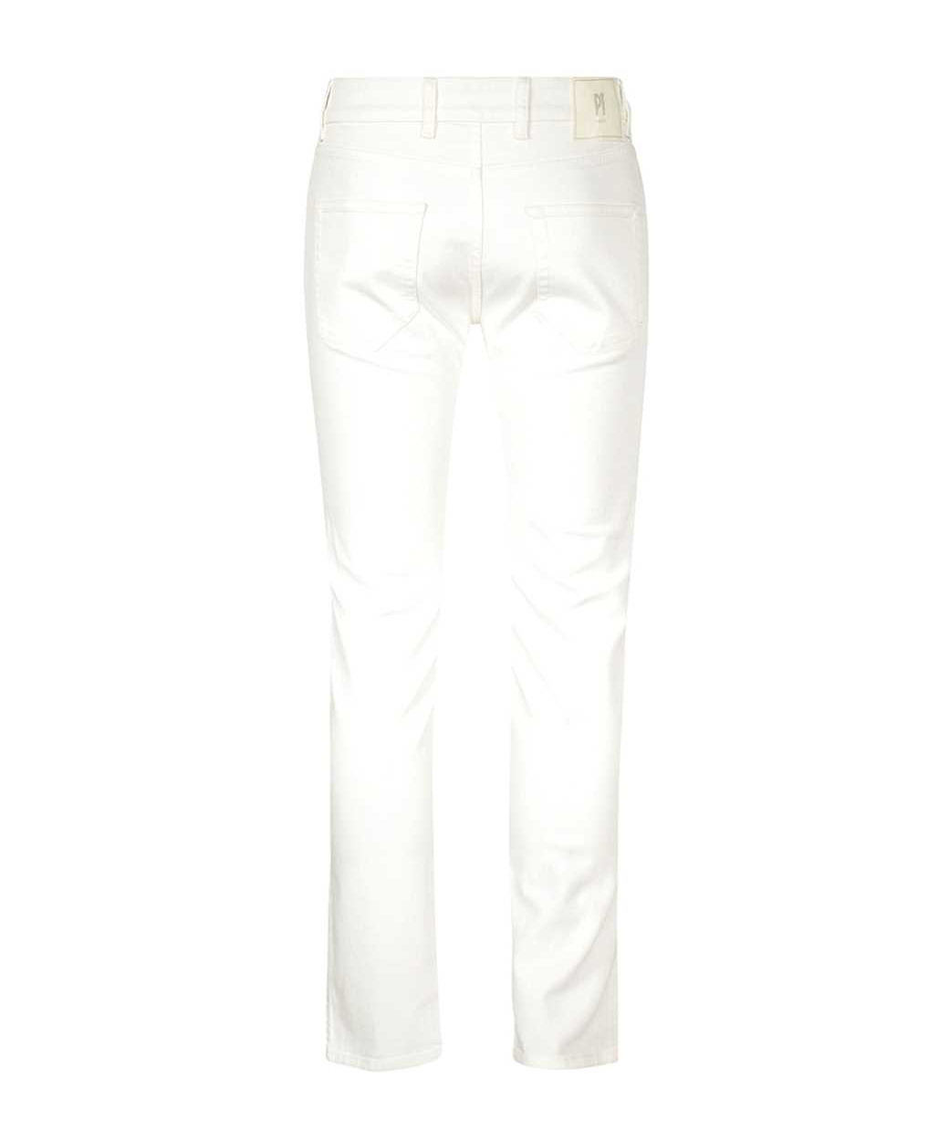 Pt Torino Logo Jeans In White