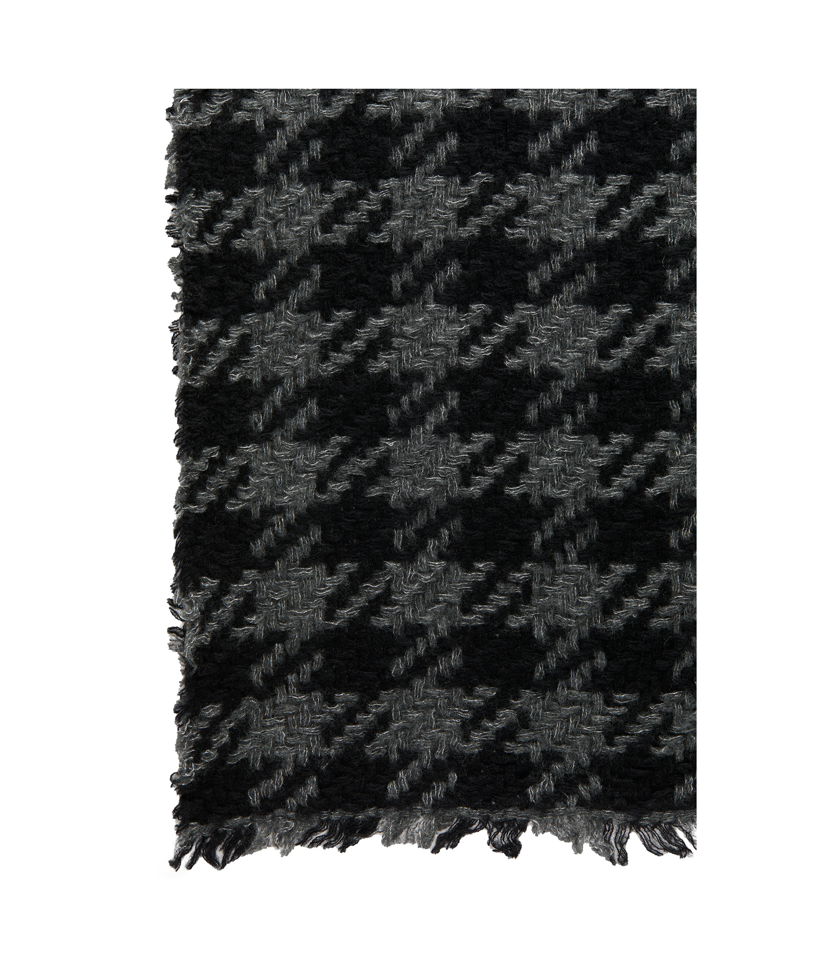 Faliero Sarti Pull Pied-de-poule Print Scarf In Geometric Multi In Black