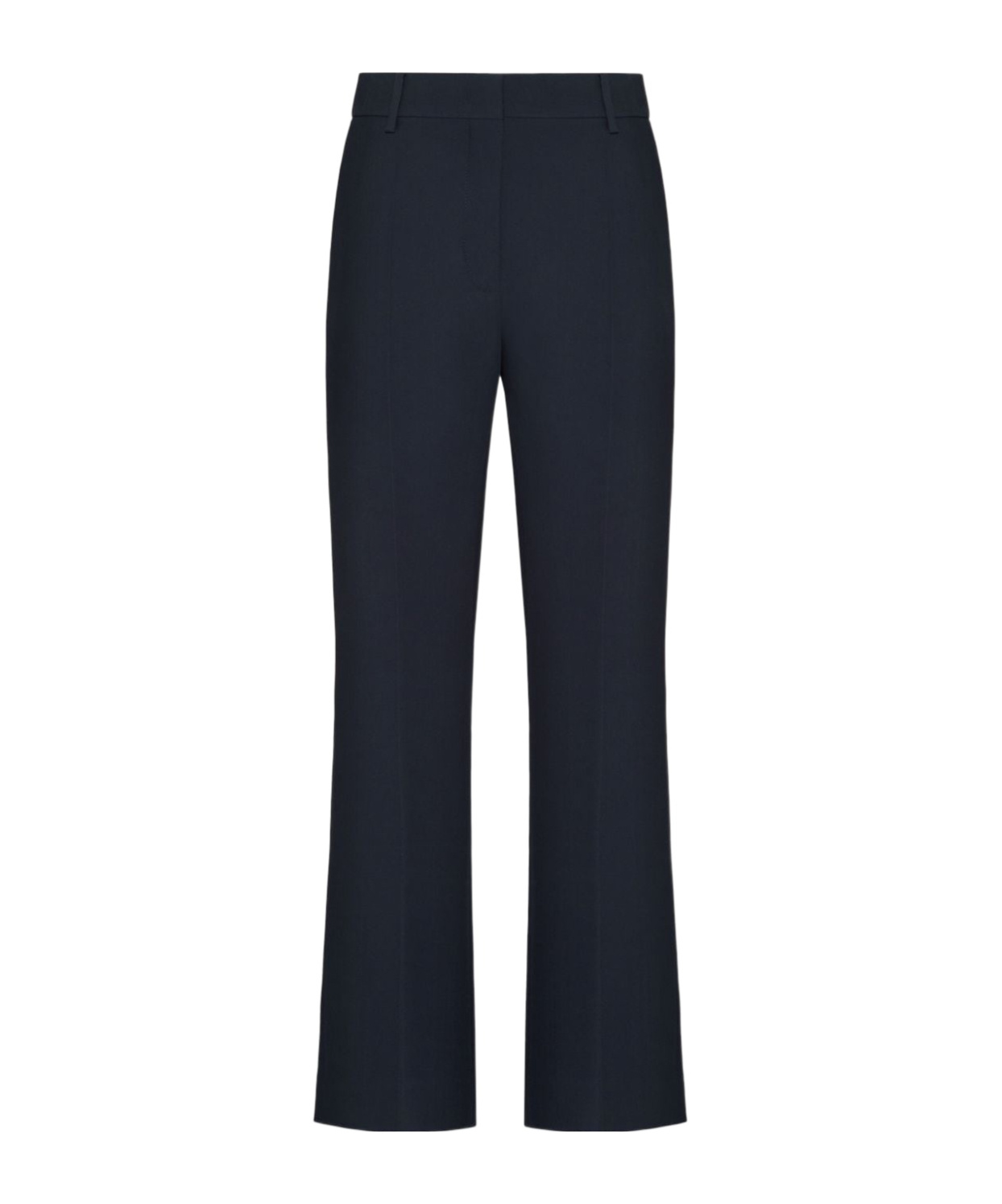 Shop Valentino Belt-loop Casual Pants In Black