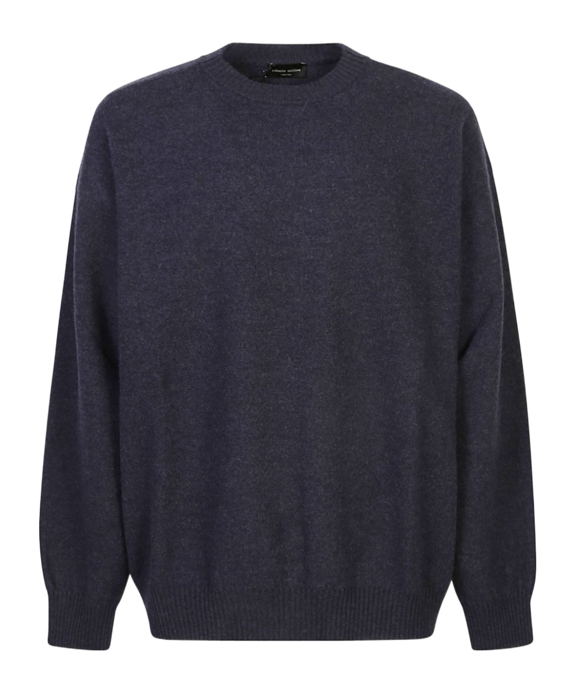 Roberto Collina Crewneck Knit Sweaters In Blue