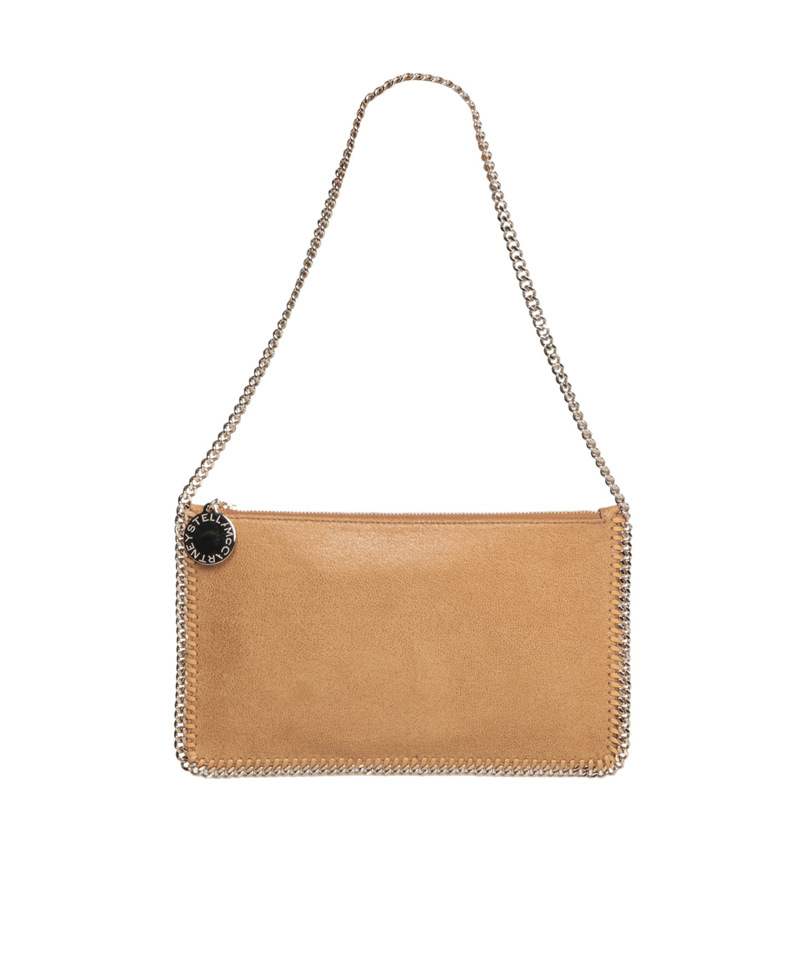Stella Mccartney Zippered Shoulder Bag In Nude