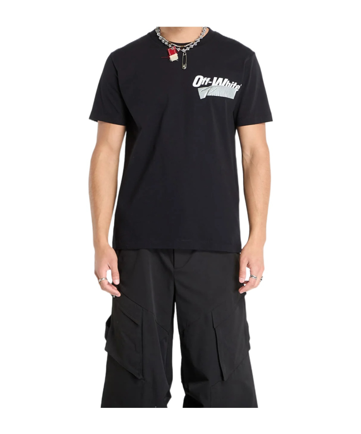 Off-white Short-sleeved T-shirt In Black