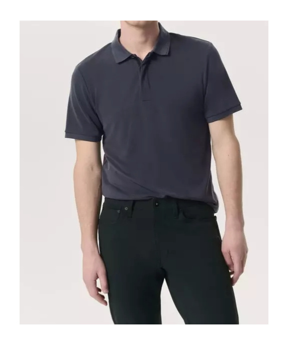 Rag & Bone Short-sleeved Polo Shirt In Blue