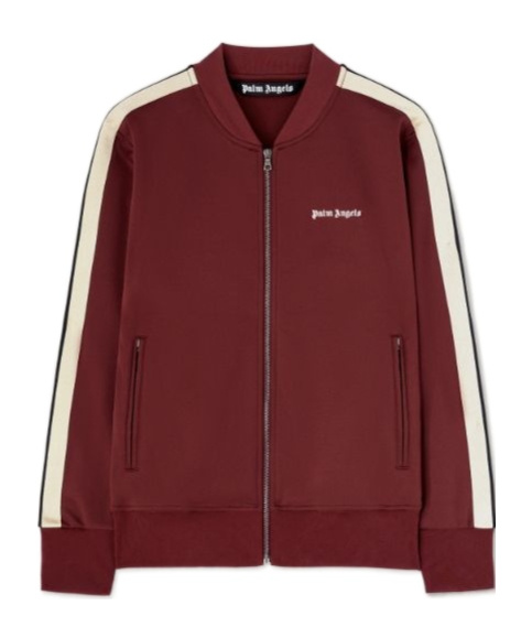 Palm Angels Long-sleeved Sports Jacket In Brown