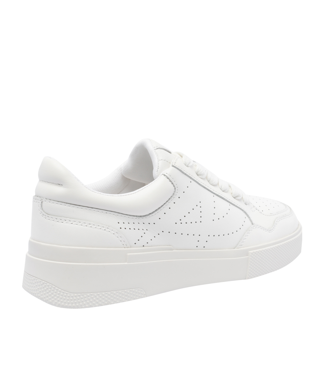 Ash Lace-up Low-cut Casual Shoes In White