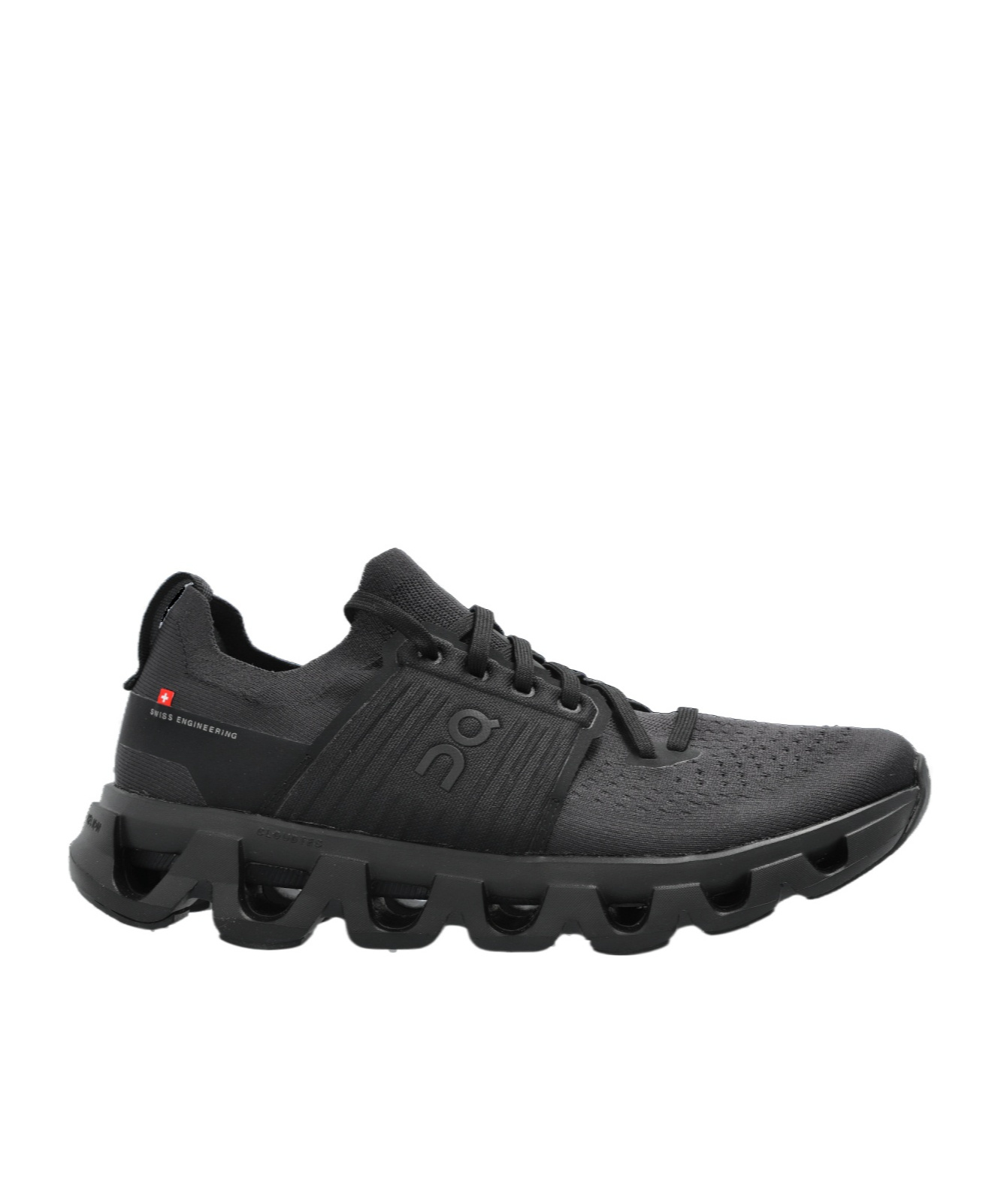 On Running Round Toe Low-top Sneakers In Black
