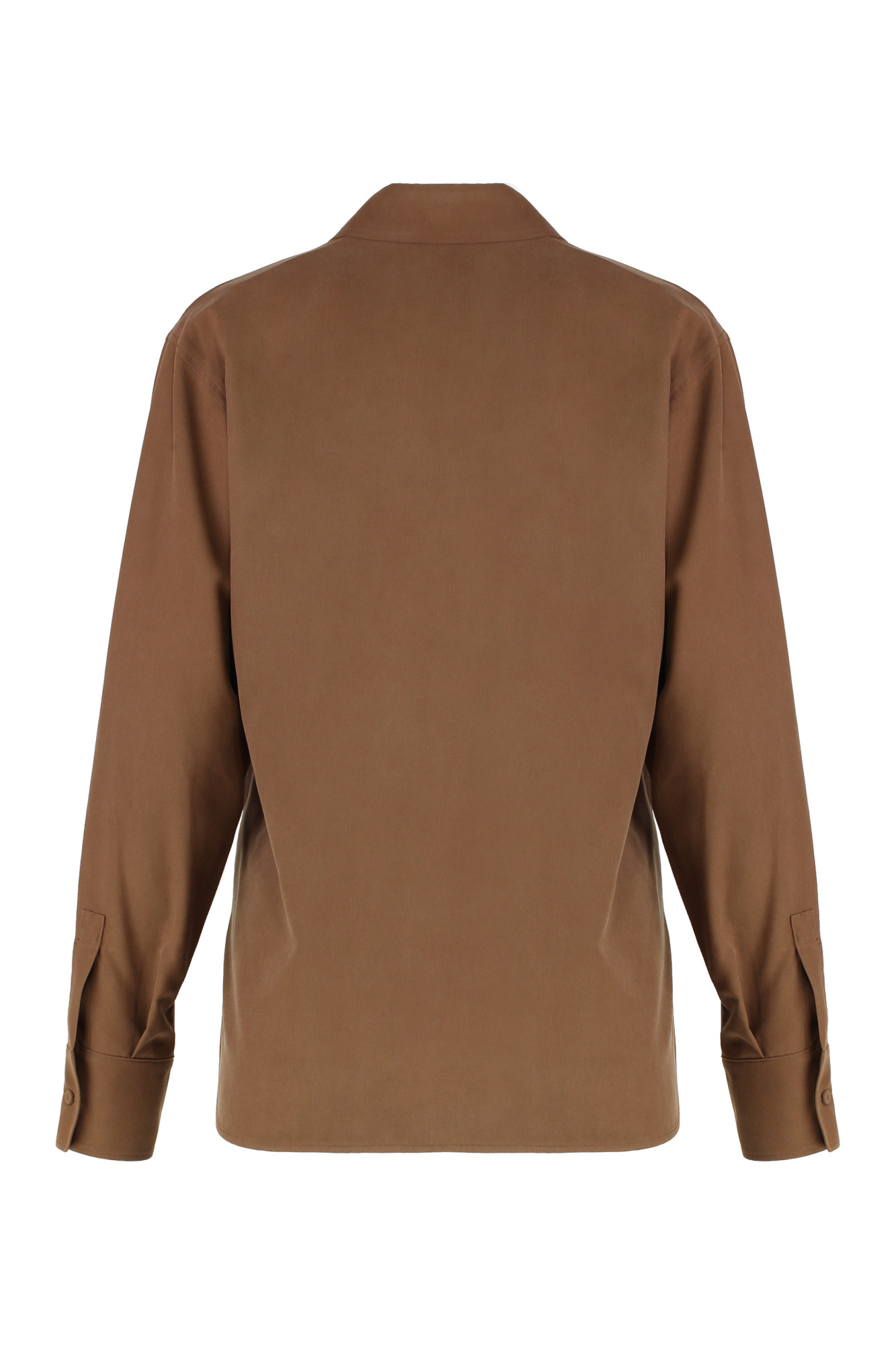 Max Mara Long-sleeved Shirt In Brown