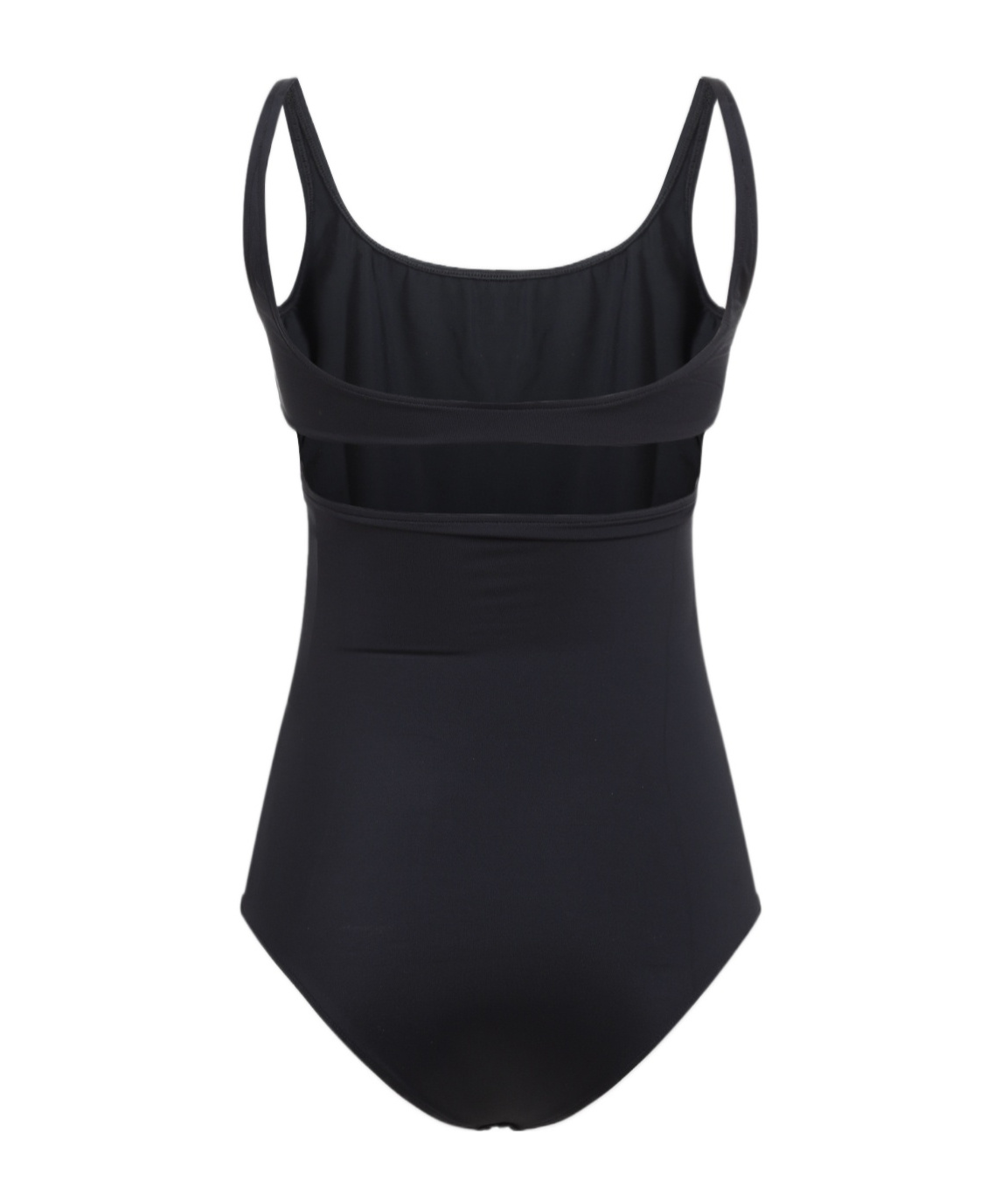 Courrèges Thin-strapped One-piece Swimsuit In Black