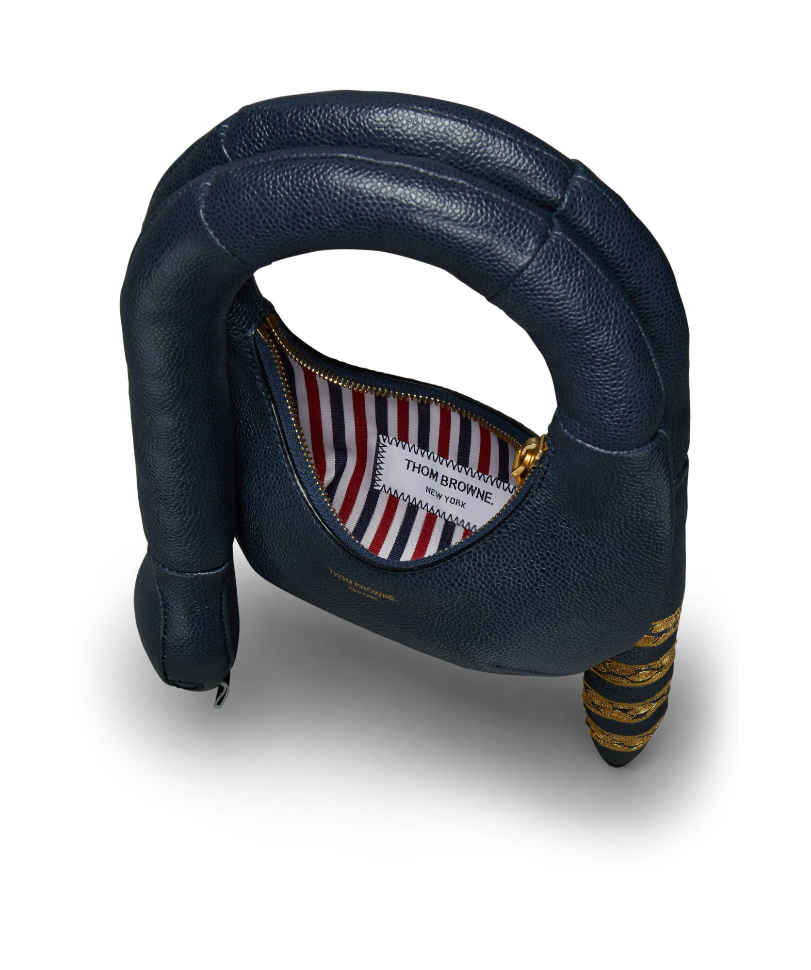 Shop Thom Browne Mini Snake Shoulder Bag In Black