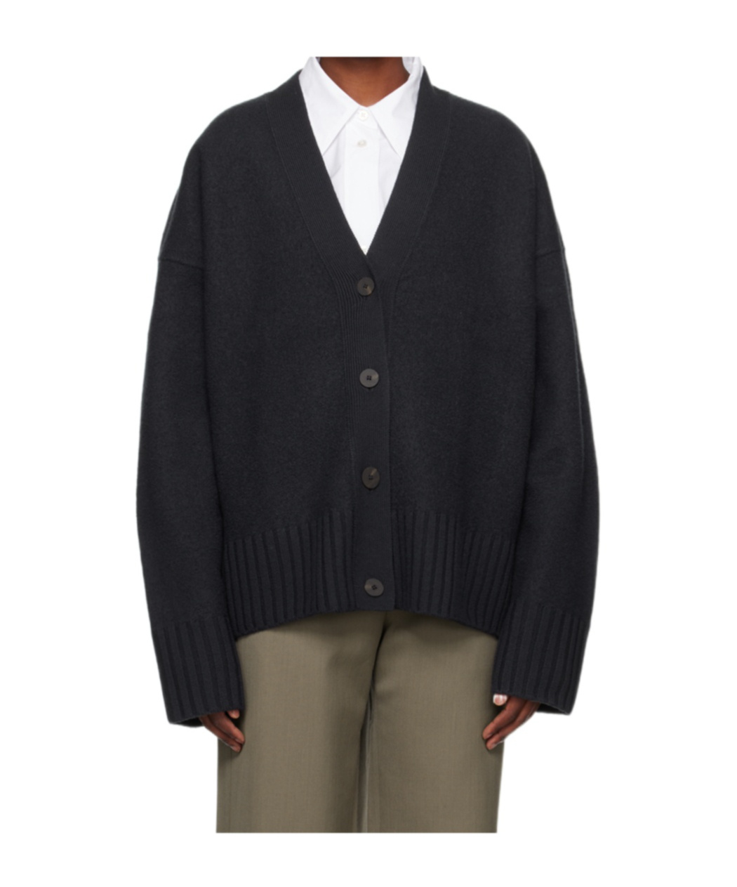 Studio Nicholson Button Sweater In Black