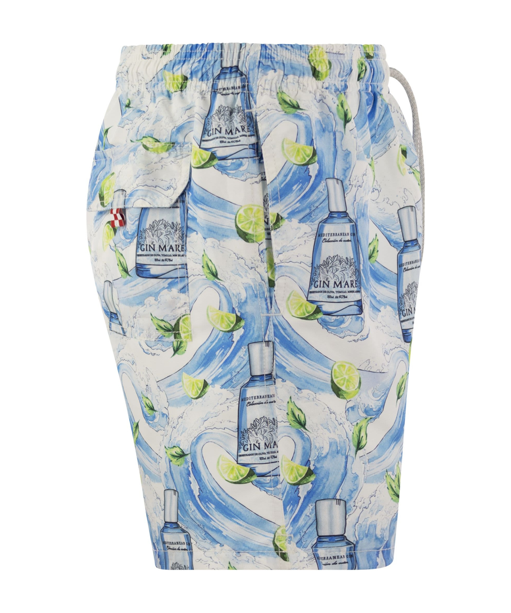 MC2 SAINT BARTH LOGO SWIMMING TRUNKS