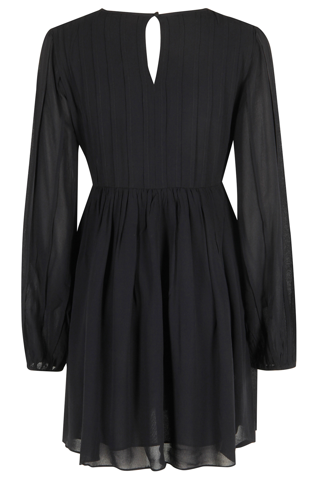 Farm Rio Long-sleeved Dress In Black