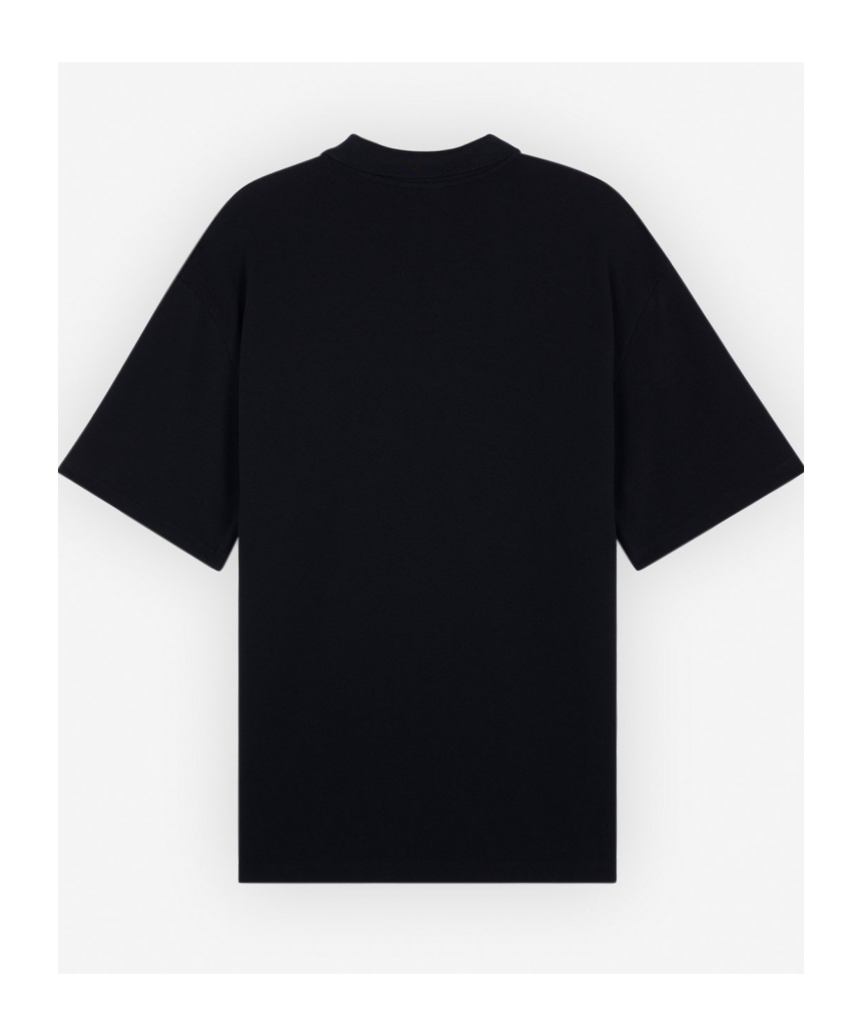 MAISON KITSUNÉ MAISON KITSUNÉ BOLD FOX HEAD PATCH OVERSIZED POLO SHIRT