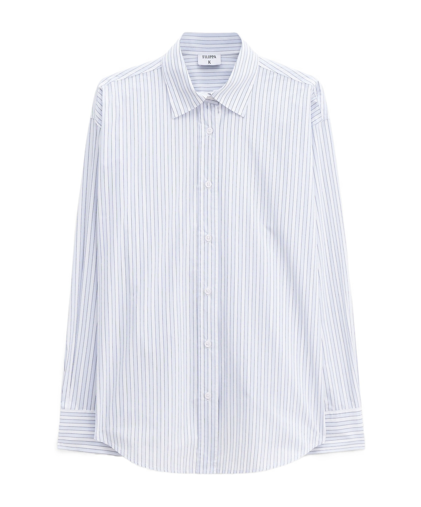 Shop Filippa K Pinstripe Shirt In White
