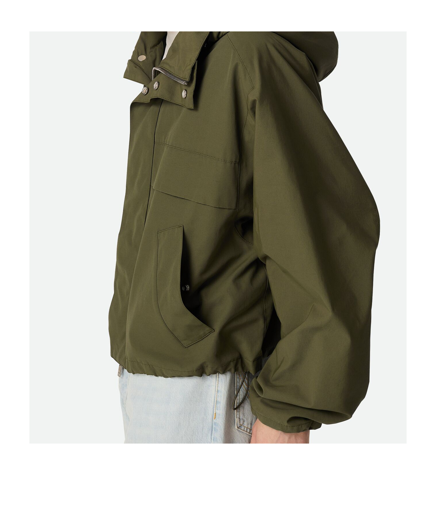 Bottega Veneta Blouson Aus Technischer Baumwolle In Green