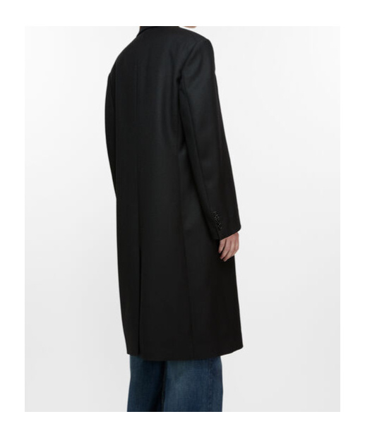 Acne Studios Single-breasted Wool Coat In Black