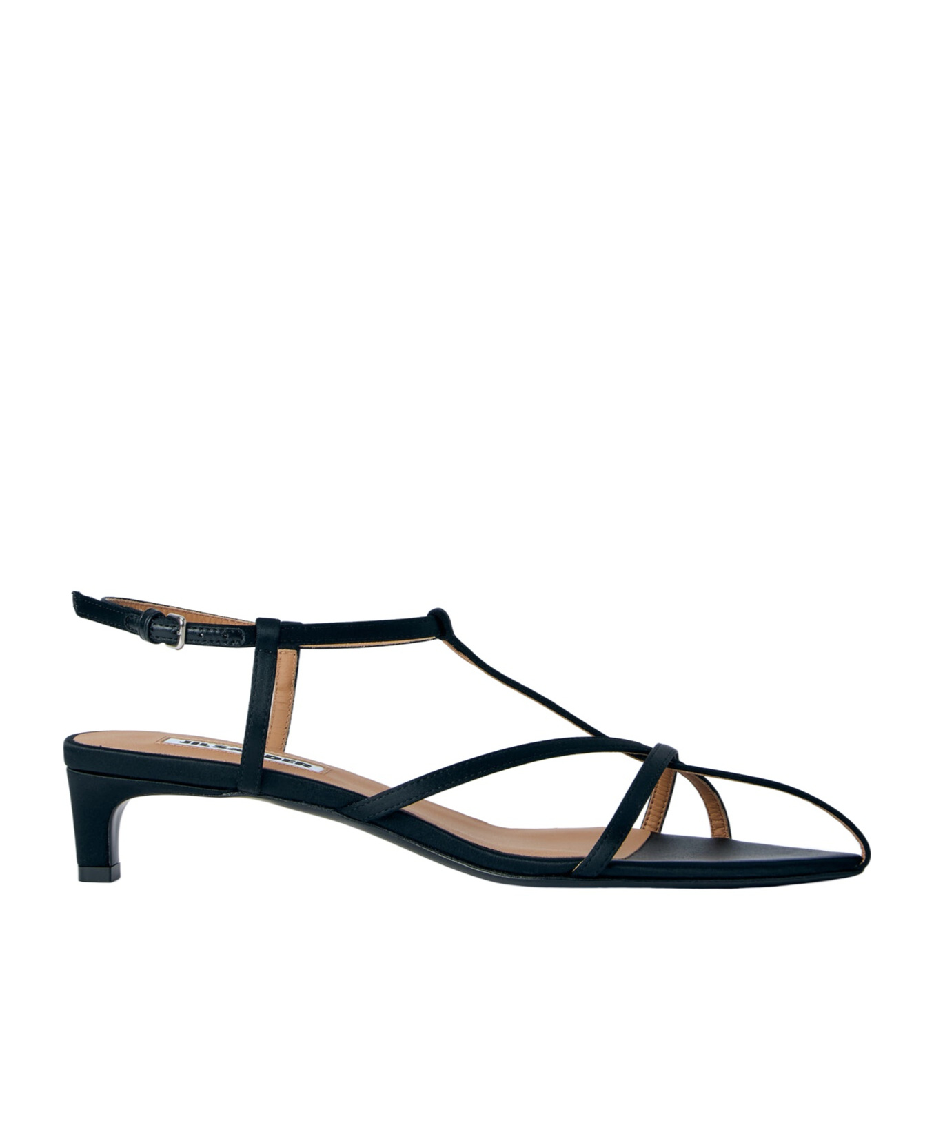 Jil Sander Strappy Pointed-toe Sandals In Black