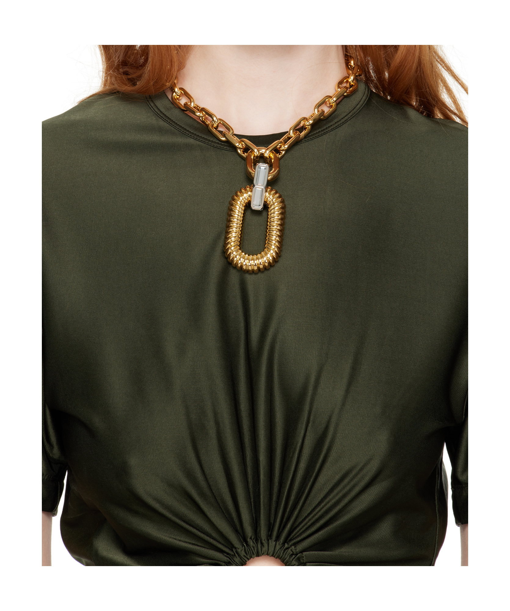 Rabanne Xl Link Necklace In Gold