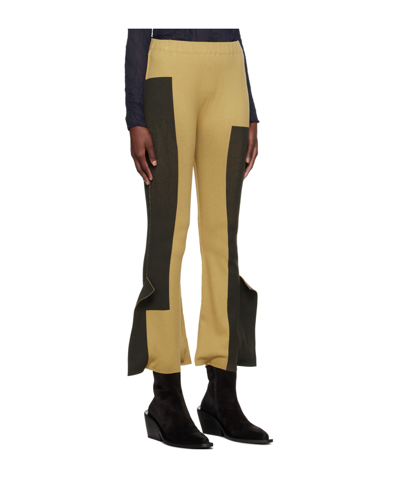 Shop Issey Miyake Elastic Waist Casual Pants In Black