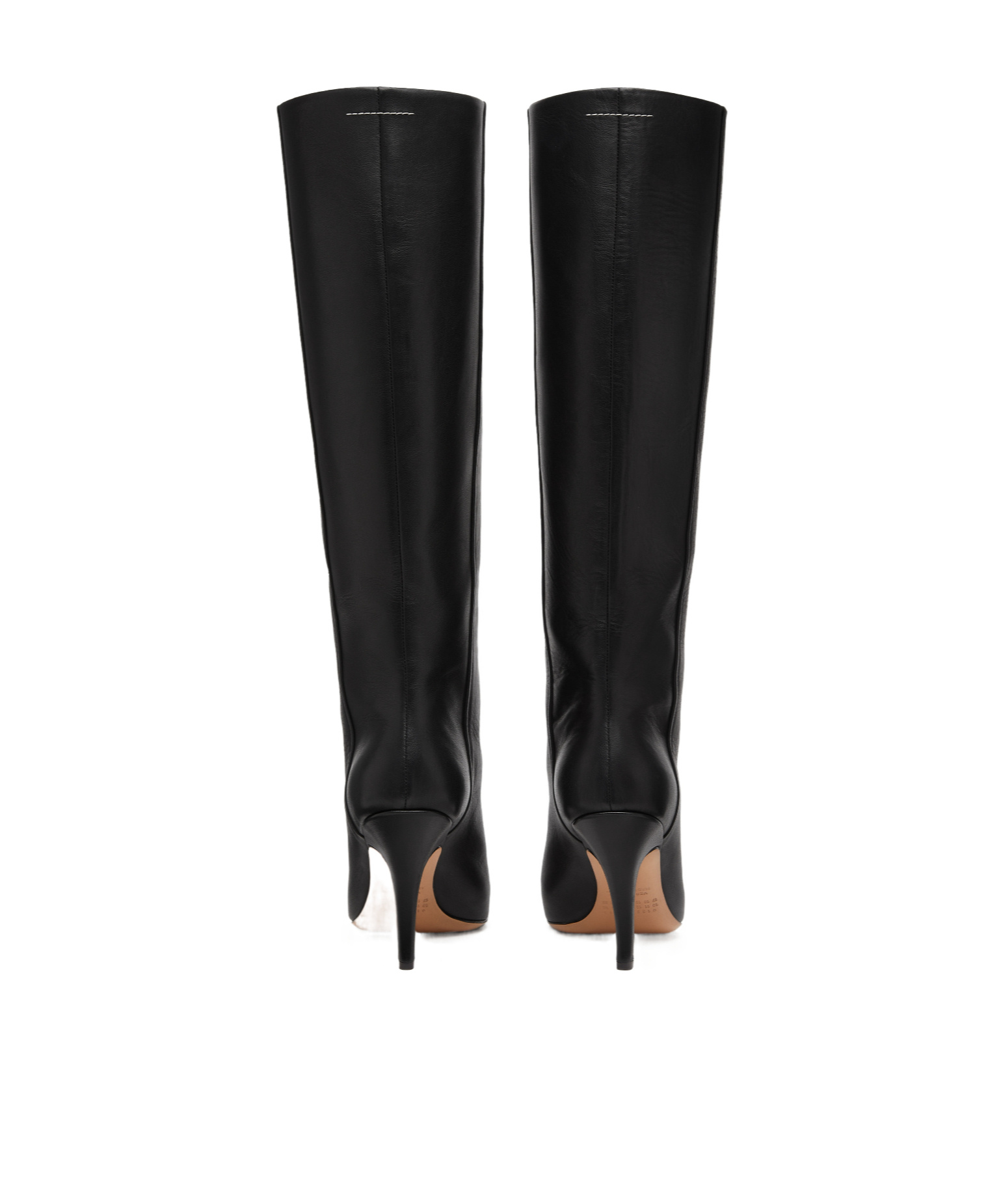 Mm6 Maison Margiela Architype Knee High Boots In Black