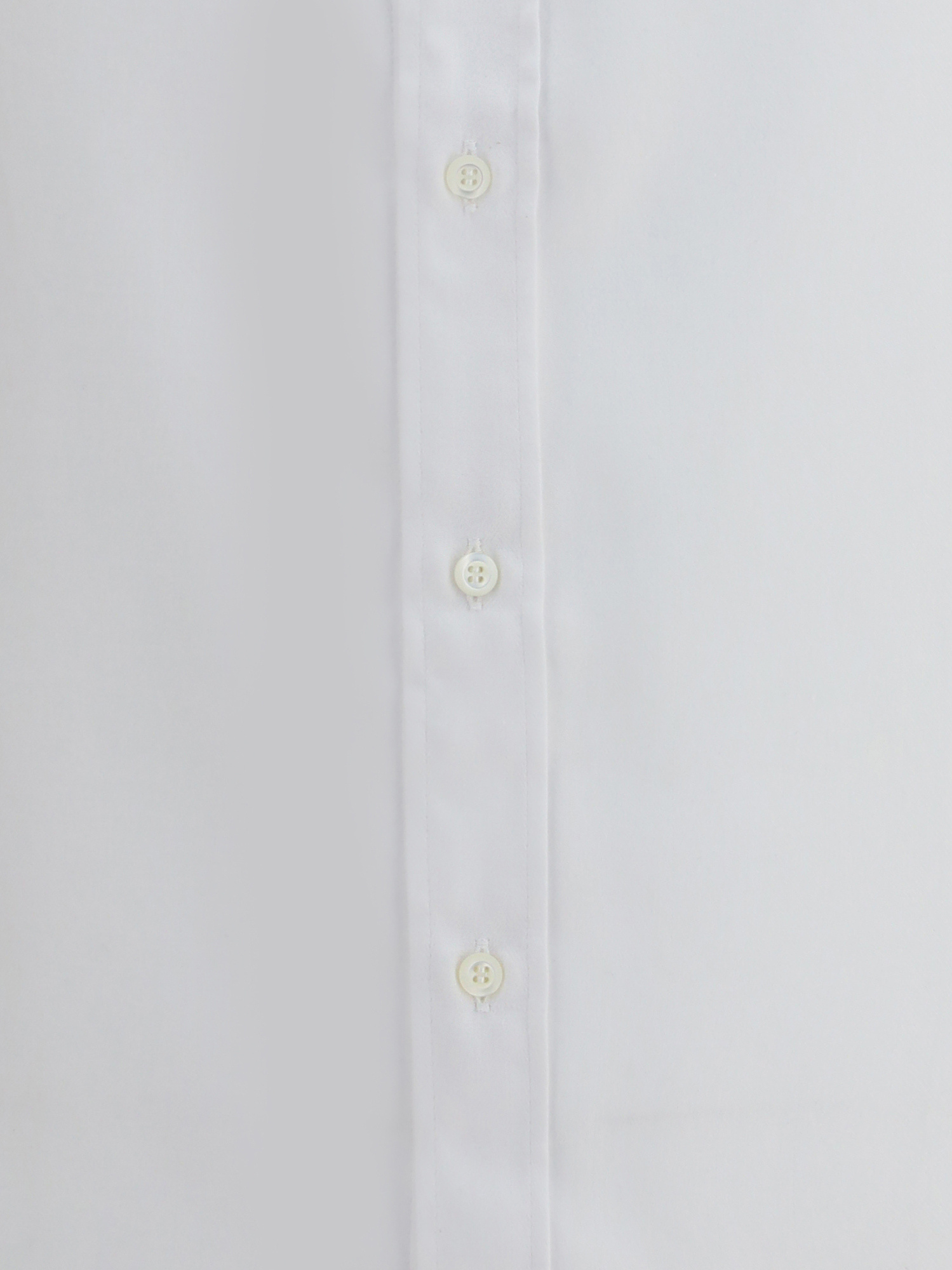 Brunello Cucinelli Linen Shirt With Back Yoke And Curved Hem In White