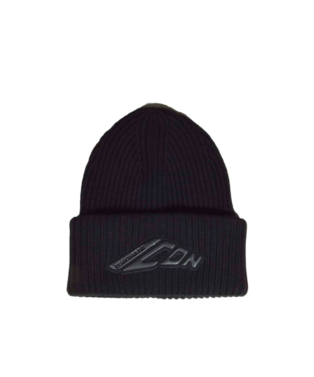 Dsquared2 Icon Ribbed-knit Beanie In Black