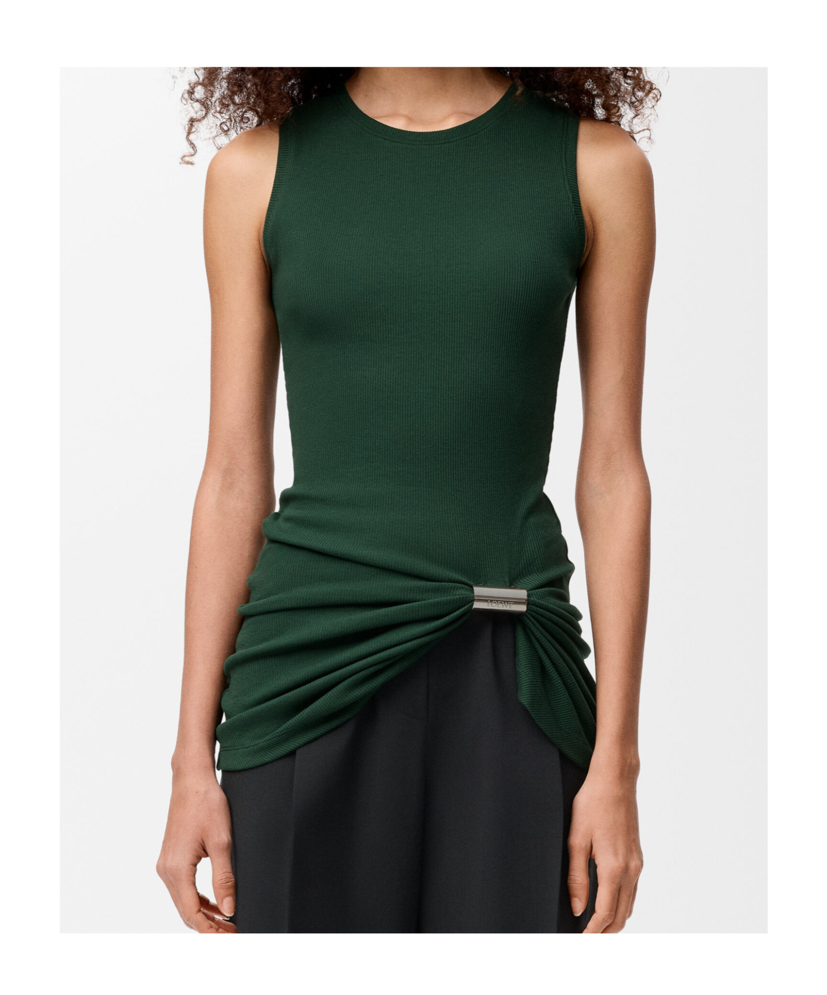 Loewe Cotton Vest In Green