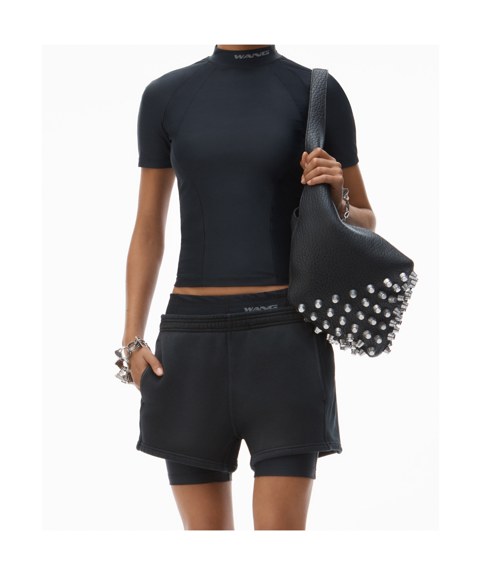 ALEXANDER WANG PRE-STYLED SHORTS 