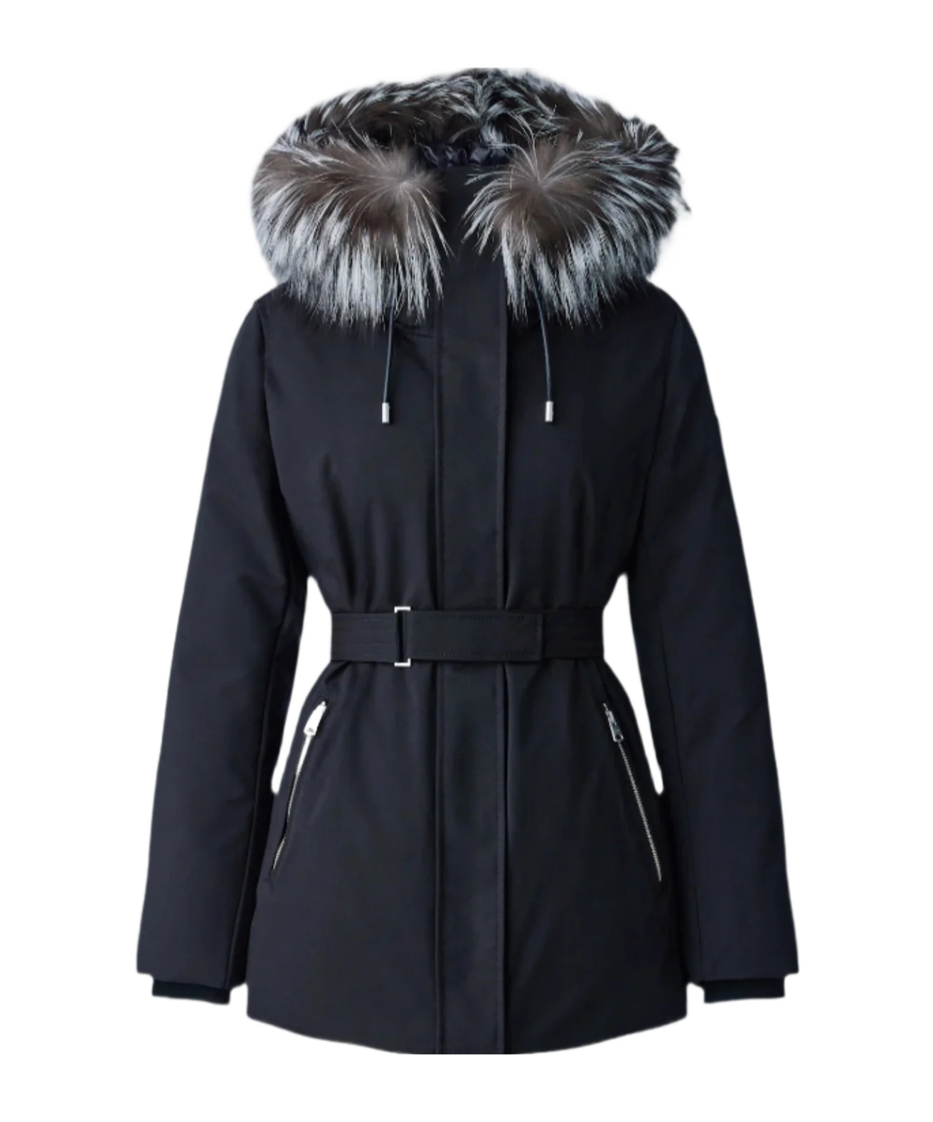 Mackage Long-sleeved Down Jacket In Blue