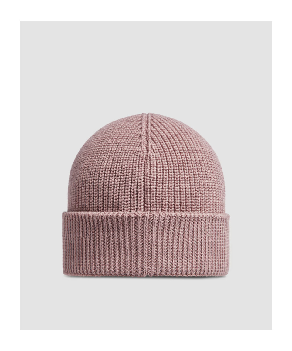 Moncler Wool Blend Beanie In Nude