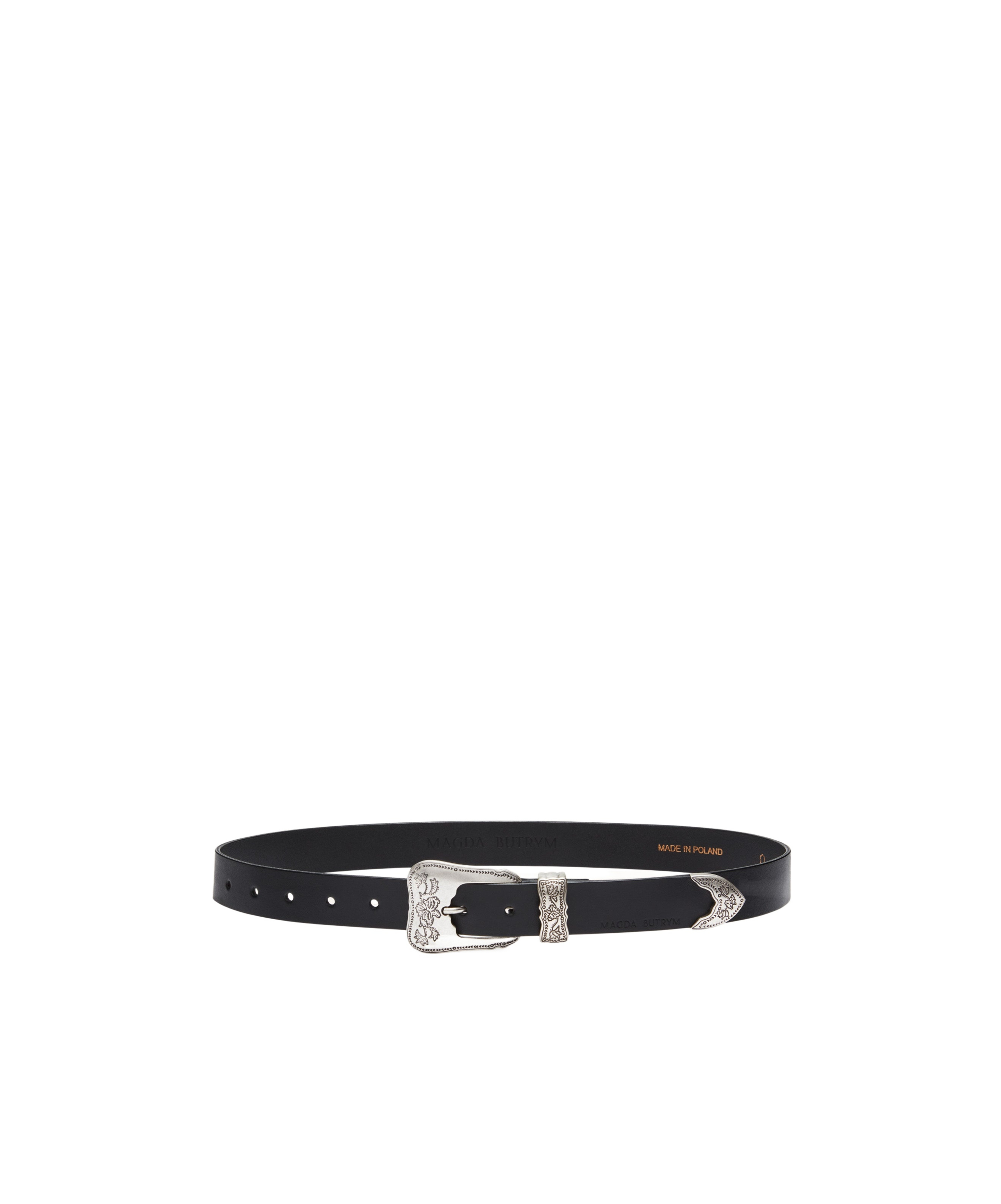 Magda Butrym Flower Carving Belt Belt In Black