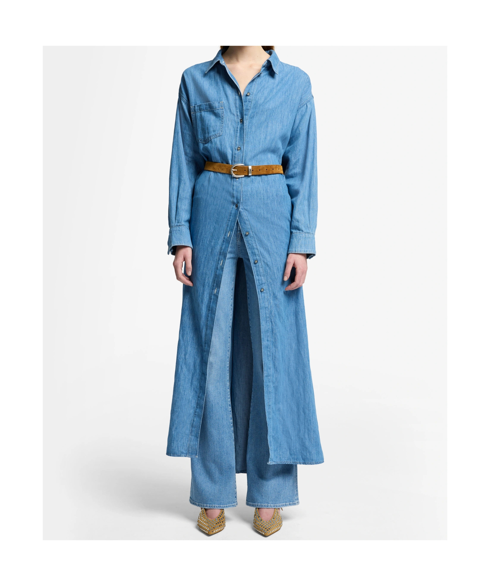 Shop 7 For All Mankind Button Shirt Dress