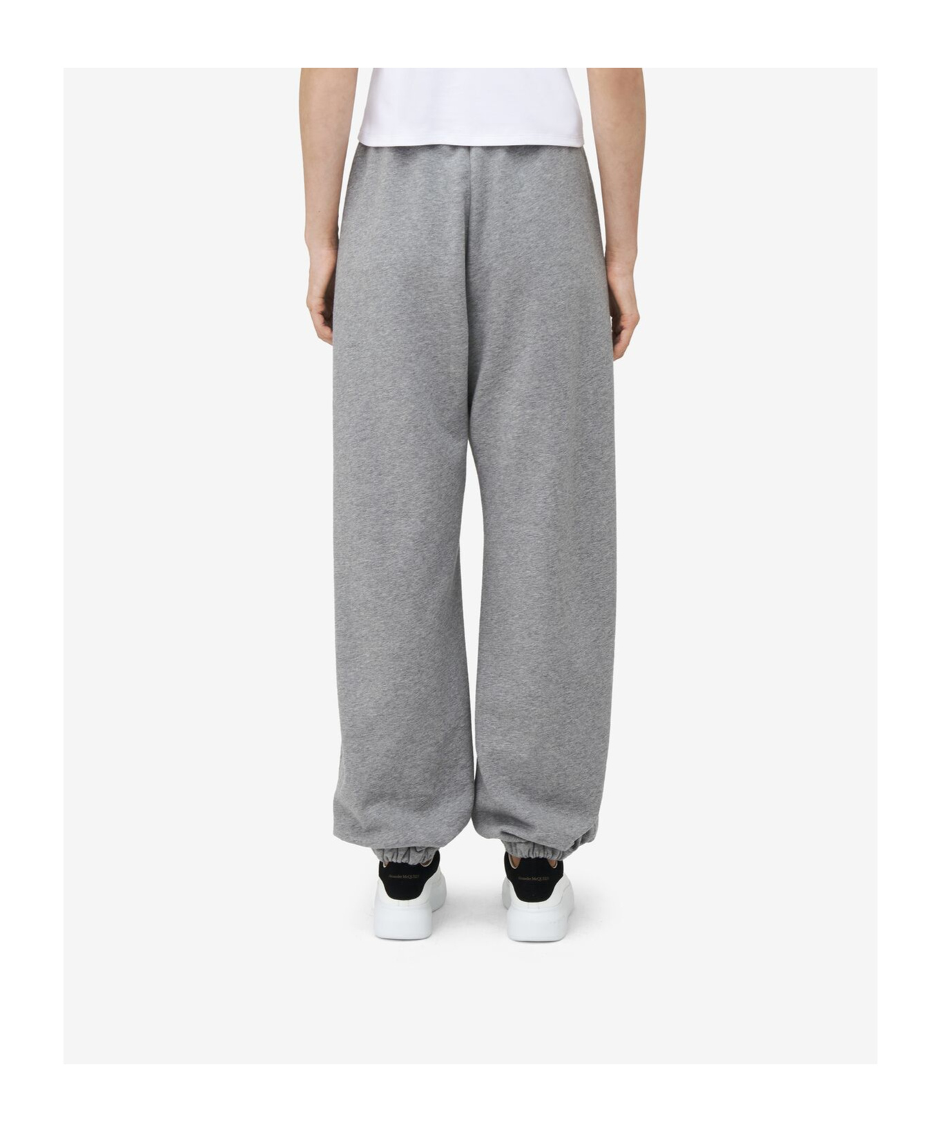 Alexander Mcqueen Mcqueen Logo Tracksuit Joggers In Gray