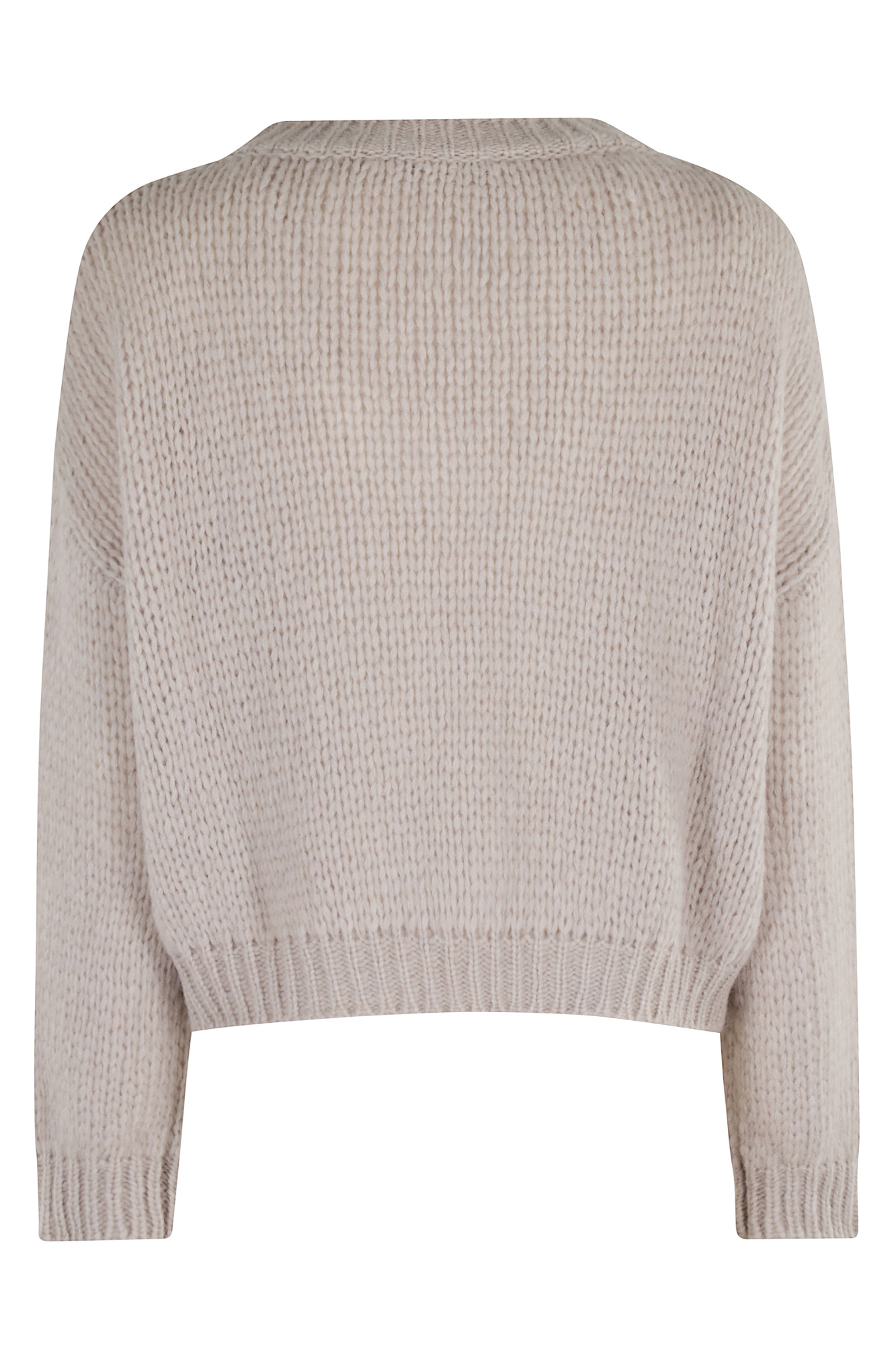Roberto Collina Textured Knit V-neck Sweater In Gray