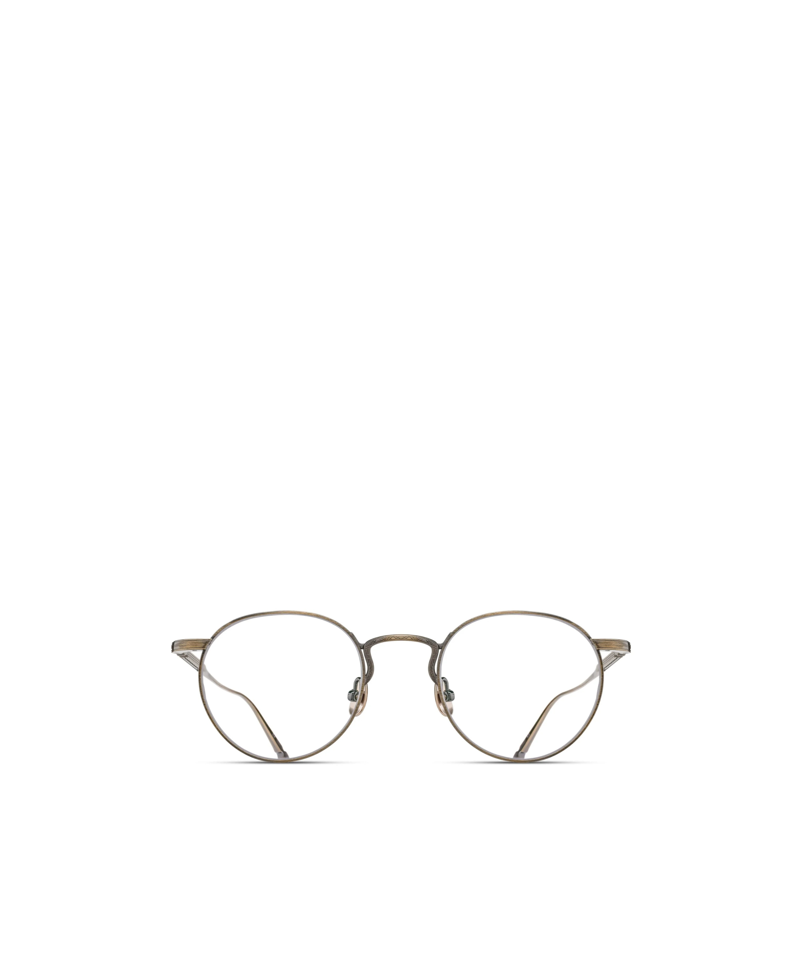 Matsuda Round-frame Glasses In Brown