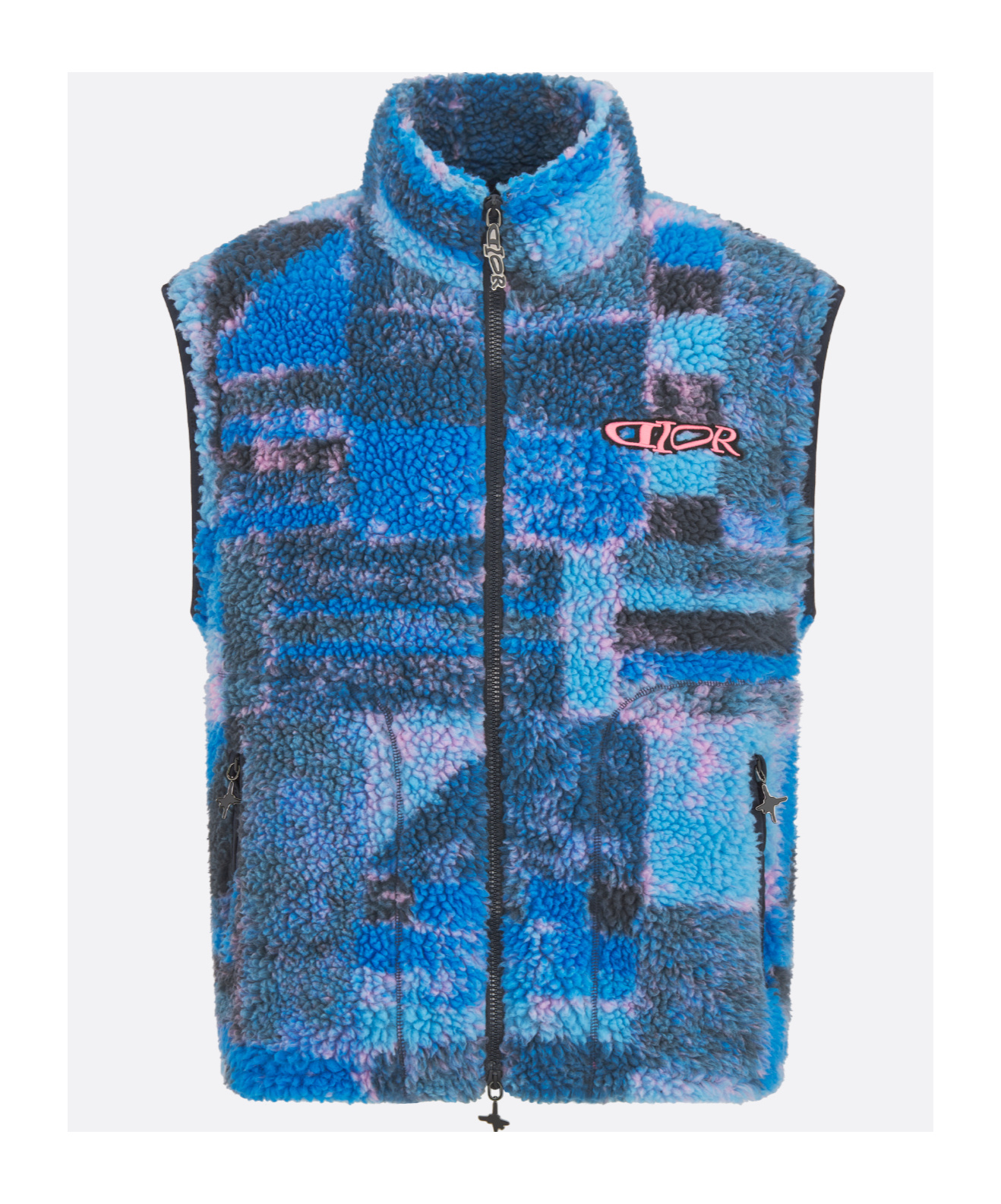 Dior Lewis Hamilton Removable Sleeves Jacket In Blue